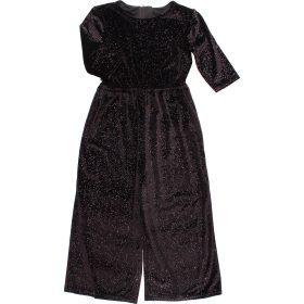 St Bernard Csillogó fekete bársony jumpsuit (128) kislány