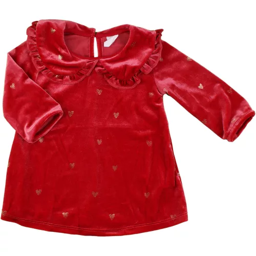 H&M Szíves bársony ruha (68) baba