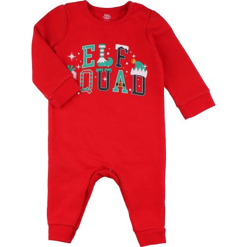 F&F Feliratos piros rugdalózó (68) baba