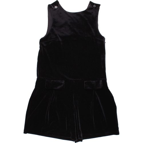 Next Fekete bársony playsuit (152) lány