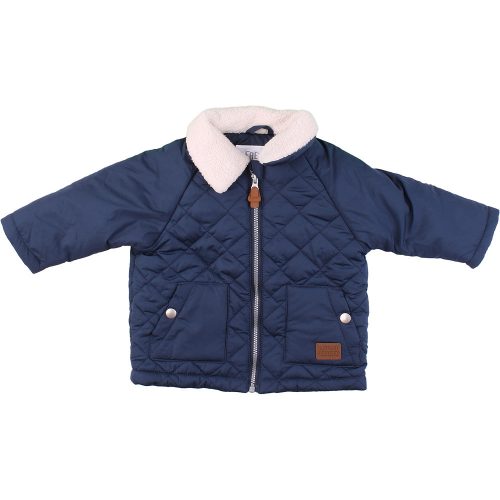 F&F Sötétkék kabát (68) baba