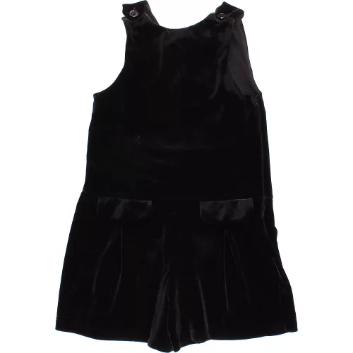 Next Fekete bársony playsuit (116) kislány