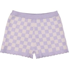 TU Kockás kötött short (110) kislány