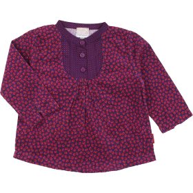 Mintás lila kord felső (80) baba