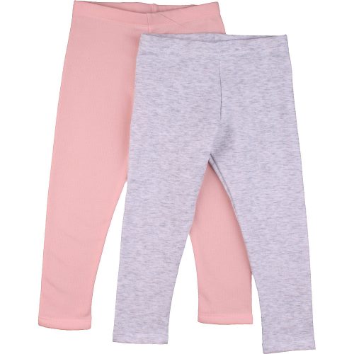F&F Szürke-barack meleg leggings szett (104) kislány