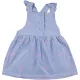 Hímzett kék kordruha (80) baba
