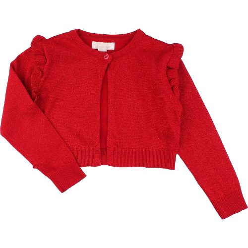Primark Csillogó piros kardigán (110) kislány