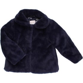 Kék prémes kabát (92-98) kislány