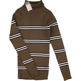 Primark Csíkos kheki garbó (140) lány