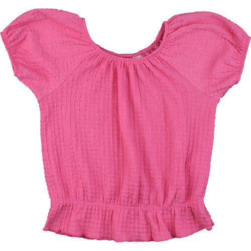 H&M Rózsaszín gyűrt felső (128) kislány
