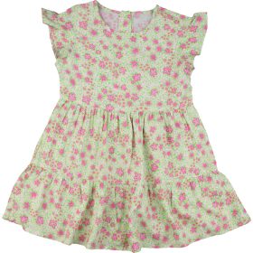 Matalan Virágos zöld ruha (92) kislány