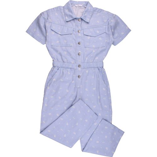 Marks&Spencer Virágos kék jumpsuit (140) lány