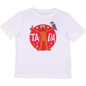 Mintás fehér póló (116) kisfiú