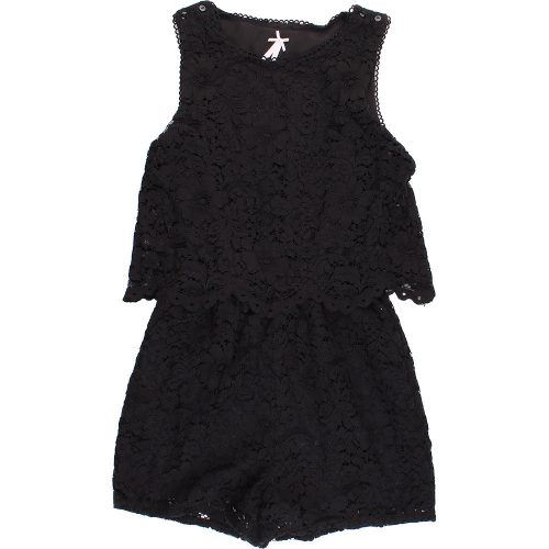 Next Fekete csipke playsuit (140) lány
