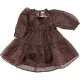 Next Mintás barna ruha (98) kislány