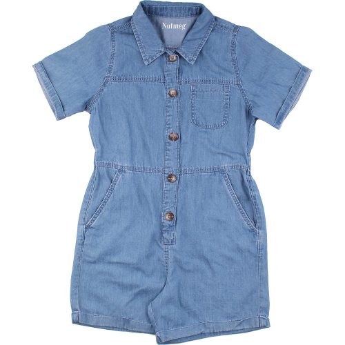 Nutmeg Farmerkék playsuit (122) kislány