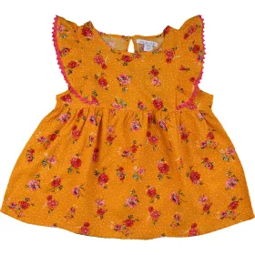 Primark Virágos sárga felső (128) kislány