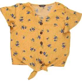 Primark Virágos sárga blúz (158) tini lány
