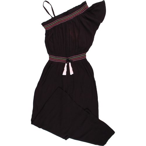 Monsoon Hímzett fekete jumpsuit (158-164) tini lány
