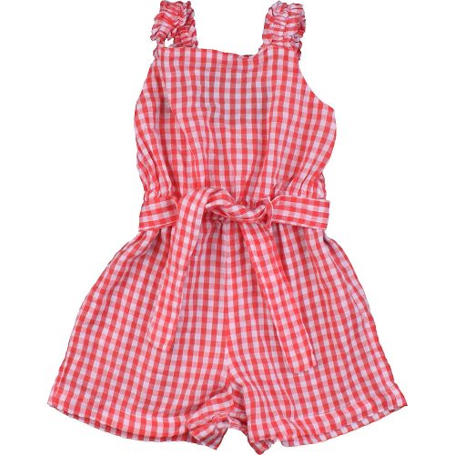 F&F Kockás playsuit (92) kislány