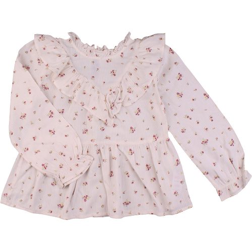 Matalan Virágos bézs felső (110) kislány