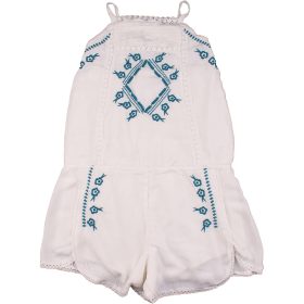 Next Hímzett törtfehér playsuit (122) kislány