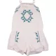 Next Hímzett törtfehér playsuit (122) kislány