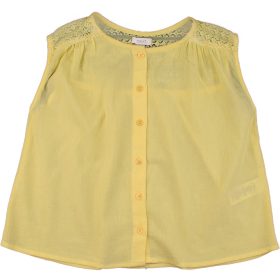 Csipkés sárga felső (116) kislány