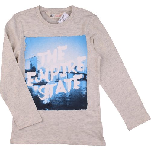 H&M Mintás szürke felső (110-116) kisfiú