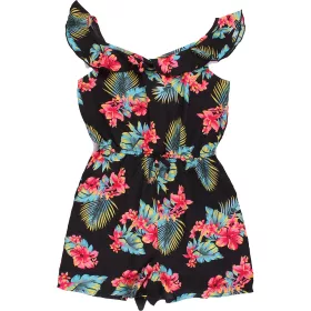 Primark Virágos fekete playsuit (140) lány