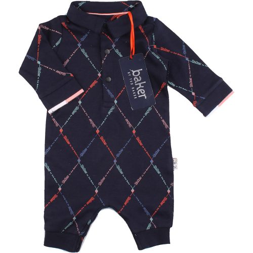 Ted Baker Feliratos kék rugdalózó (56) baba