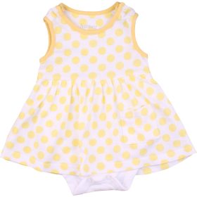 Nutmeg Sárgapöttyös ruha (56) baba