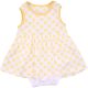 Nutmeg Sárgapöttyös ruha (56) baba