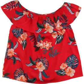 Primark Virágos piros felső (158) tini lány