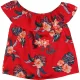 Primark Virágos piros felső (158) tini lány
