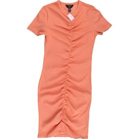 New Look Bordázott barack ruha (158) tini lány