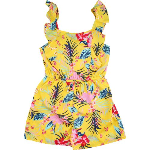 Primark Virágos sárga playsuit (146) lány