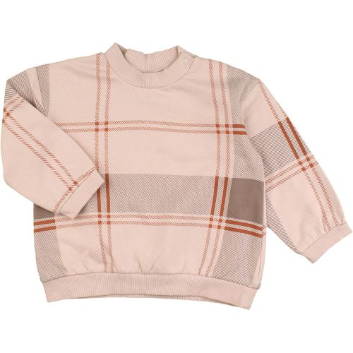 H&M Kockás bézs pulóver (92) kisfiú
