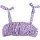 Virágos lila top (L) női