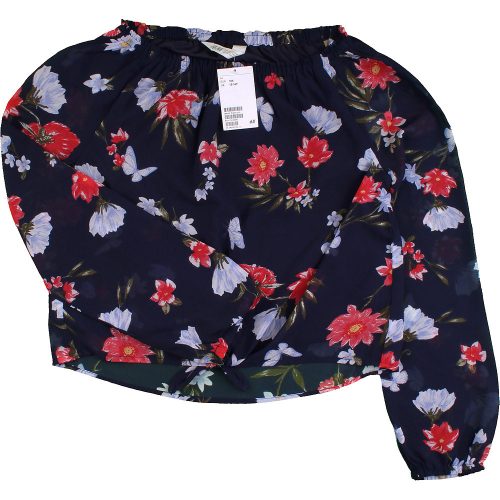 H&M Virágos kék felső (164) tini lány