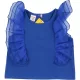 Fodros kék felső (68) baba