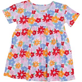 Színesvirágos ruha (110) kislány