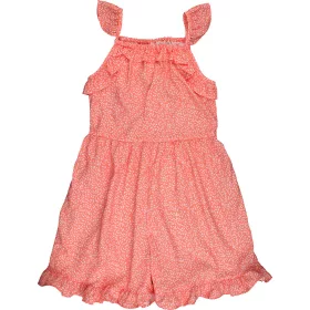 Virágos korall playsuit (140) lány