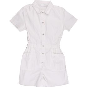 Fehér farmer playsuit (152) lány