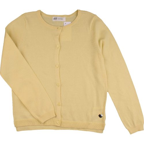 H&M Sárga kardigán (128) kislány