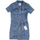 Denim Ezüstgombos farmerruha (128) kislány