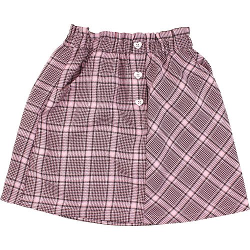 Primark Kockás rózsaszín szoknya (122) kislány