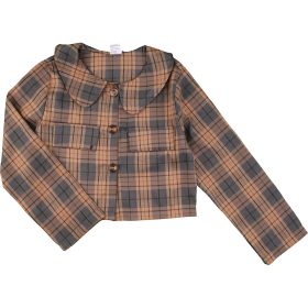 Kockás blúz (128) kislány