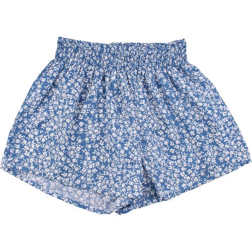 Virágos kék short (128) kislány