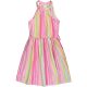 Csíkos ruha (128-134) lány
